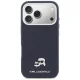 Karl Lagerfeld Karl & Choupette Saffiano MagSafe dėklas iPhone 17 Pro Max, mėlynas