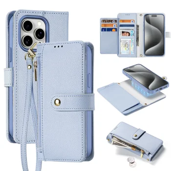 Dux Ducis Lawa odinis dėklas, skirtas Apple iPhone 15 Pro Max, mėlynas
