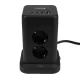 Huslog vertikalus prailgintuvas su USB ir USB-C, 8 lizdai (HUS1004)