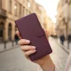 Atverčiamas dėklas Tech-Protect Wallet Samsung Galaxy S26 Ultra, bordo