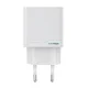 Sieninis įkroviklis Oppo OSAB4CB4AE 45W GaN USB-A ir USB-C, baltas