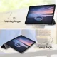 Samsung Galaxy Tab S4 10.5 (T830/T835) atverčiamas dėklas iš PU odos, juodas