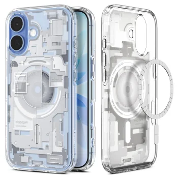 Dėklas Spigen Ultra Hybrid Mag Zero One, skirtas iPhone 17, baltas