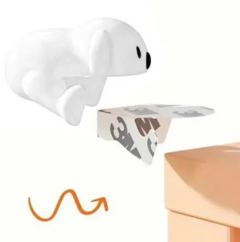 Furniture Corner Protectors White Dog, 4 pcs.