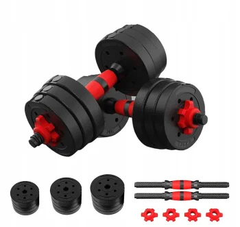 4Fizjo 313 Adjustable Bitumen Dumbbells 2 x 10 kg