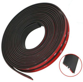 Rubber Seal for Car Windows, 2m, Black