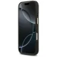 Guess dėklas iPhone 17 Pro telefonui 4G PU Stripe MagSafe, juodas