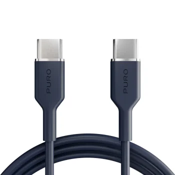 Puro ICON USB-C į USB-C laidas 1,5 m, tamsiai mėlynas