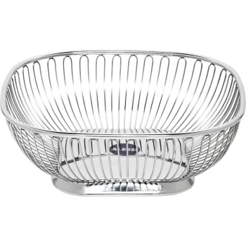 Duonos krepšelis Alessi 845 23 x 23 cm, nerūdijantis plienas, sidabrinis