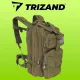 Trizand karinio stiliaus kuprinė, 26 l, žalia