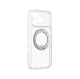AmazingThing Titan Pro Spin Lens dėklas iPhone 18 Pro su žiedu ir MagSafe, skaidrus