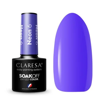 Claresa Neon 6 Hybrid Gel Nail Polish, 5g