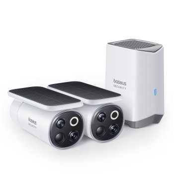 Baseus Security S1 Pro lauko vaizdo kamerų rinkinys, baltas