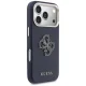 Guess FW Resin Logo dėklas iPhone 17 Pro telefonui, mėlynas