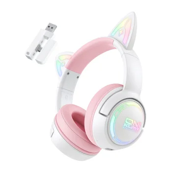 Onikuma GT838 Gaming Headphones, Pink