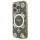 Guess dėklas iPhone 16 Pro Max telefonui IML Peony On 4G Background MagSafe, rudas