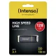 USB atmintinė Intenso High Speed Line 128 GB USB 3.1, juoda/geltona