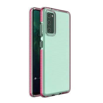Dėklas Samsung Galaxy A02s EU Spring Case, 1 mm, tamsiai rožinis