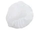 Reusable Shower Cap for Women, Waterproof Bath and Spa Hair Cap, Universal Fit, White