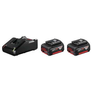 Bosch 18V pradinis rinkinys: 2x 4.0Ah akumuliatoriai ir GAL 18V-40 įkroviklis