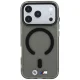 BMW dėklas iPhone 18 Pro / 17 Pro M IML Frosted Metal Logo MagSafe, juodas