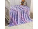 Soft Glow-in-the-Dark Throw Blanket 150x180 cm, Purple