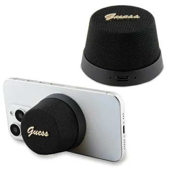 Belaidė kolonėlė Guess Magnetic Script Metal Bluetooth, juoda