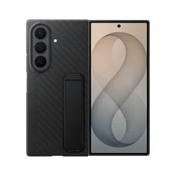 Samsung Galaxy Z Fold 8 Ultra dėklas Samsung Carbon Standing Case, juodas