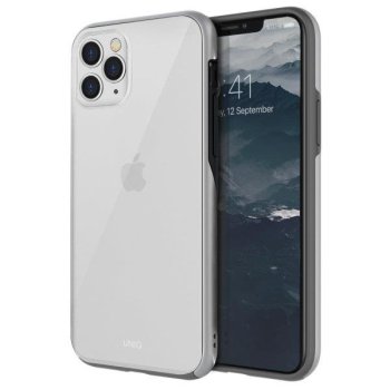 Apple Iphone 11 Pro Max 6.5" Uniq Etui Vesto Hue Case Cover, Silver
