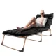 Sulankstoma turistinė lova-gultas Case LUARO 128768, 193 cm, juoda