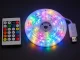 Vandeniui atspari RGB LED juosta IP65, USB, Bluetooth, 10m, su pulteliu
