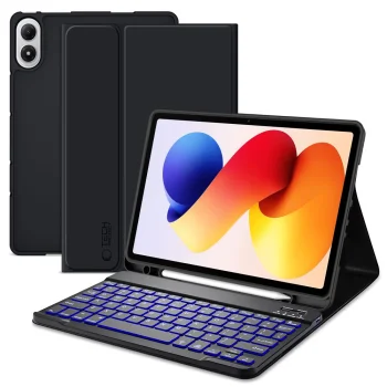 Tech-Protect SC Pen dėklas su klaviatūra Xiaomi Poco Pad M1 / Redmi Pad 2 Pro 12.1, juodas