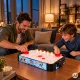 Vaikiškas oro ritulio stalas ECOTOYS 58 cm su LED apšvietimu