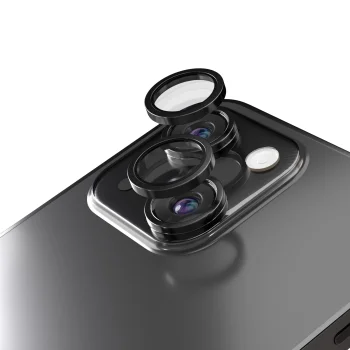 Etteri kameros apsauginis stiklas, skirtas iPhone 14 / 14 Plus, juodas