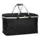 Foldable Thermal Picnic and Shopping Basket, 25L, Black