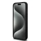 Karl Lagerfeld dėklas iPhone 15 Pro telefonui Silicone Choupette Head MagSafe, juodas