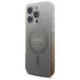 Guess dėklas iPhone 16 Pro Max IML Glitter Gradient MagSafe, rudas