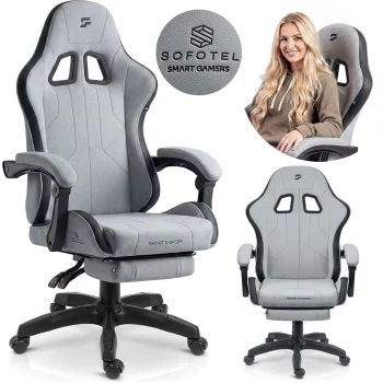 Ergonomic Swivel Gaming Chair with Footrest Lokar Sofotel