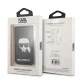 Karl Lagerfeld Saffiano Karl\'s Head MagSafe dėklas kortelėms, juodas