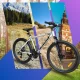 Kalnų dviratis Bakalu TOXIC SILVER MTB 26, sidabrinis