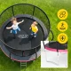 4FIZJO PRO Kids Garden Trampoline 252 cm 8FT, Pink and Black