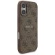 Dėklas Guess 4G Ring Classic Logo MagSafe, skirtas iPhone 17 - Rudas