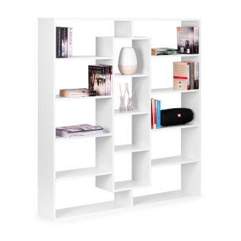 Modernhome WYJ-400 pastatoma lentyna su 14 lentynų, balta