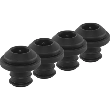 Peugeot PRESERVE 4 Wine Stoppers for Vacuum Pumps, Black