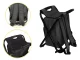 Folding Camping Chair with Backpack and Cooler Bag 3-in-1, Black