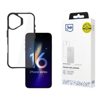 Apple iPhone 16 6.1'' 3MK Satin Armor Case+ Case Cover, Transparent