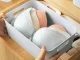Storage Organizer Basket with Handles 27.5x22x14.5 cm, 8L, White