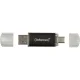 USB atmintinė Intenso Twist Line 256 GB USB-C ir USB-A 3.2 Gen 1, antracito