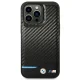 Apple iPhone 14 Pro Max 6,7\" BMW Leather Carbon Case Cover (BMHCP14X22NBCK), Black
