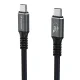 Wozinsky WPS-UY41S USB-C į USB-C USB4 laidas 240W 40Gb/s 1m, juodas